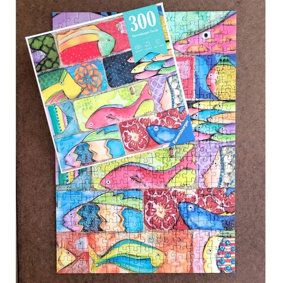 SPLASHY FISH TILES by Ravensburger JIGSAW PUZZLE 300 pieces - Picture 5 of 8